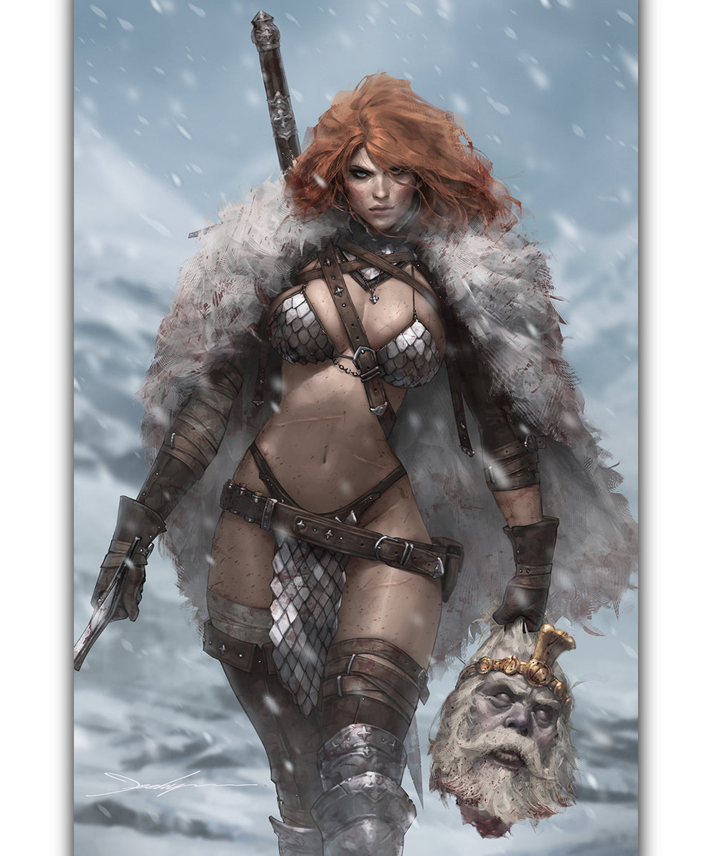 RED SONJA #1 SUN KHAMUNAKI Metal Virgin Variant LTD hotsell 50 COA