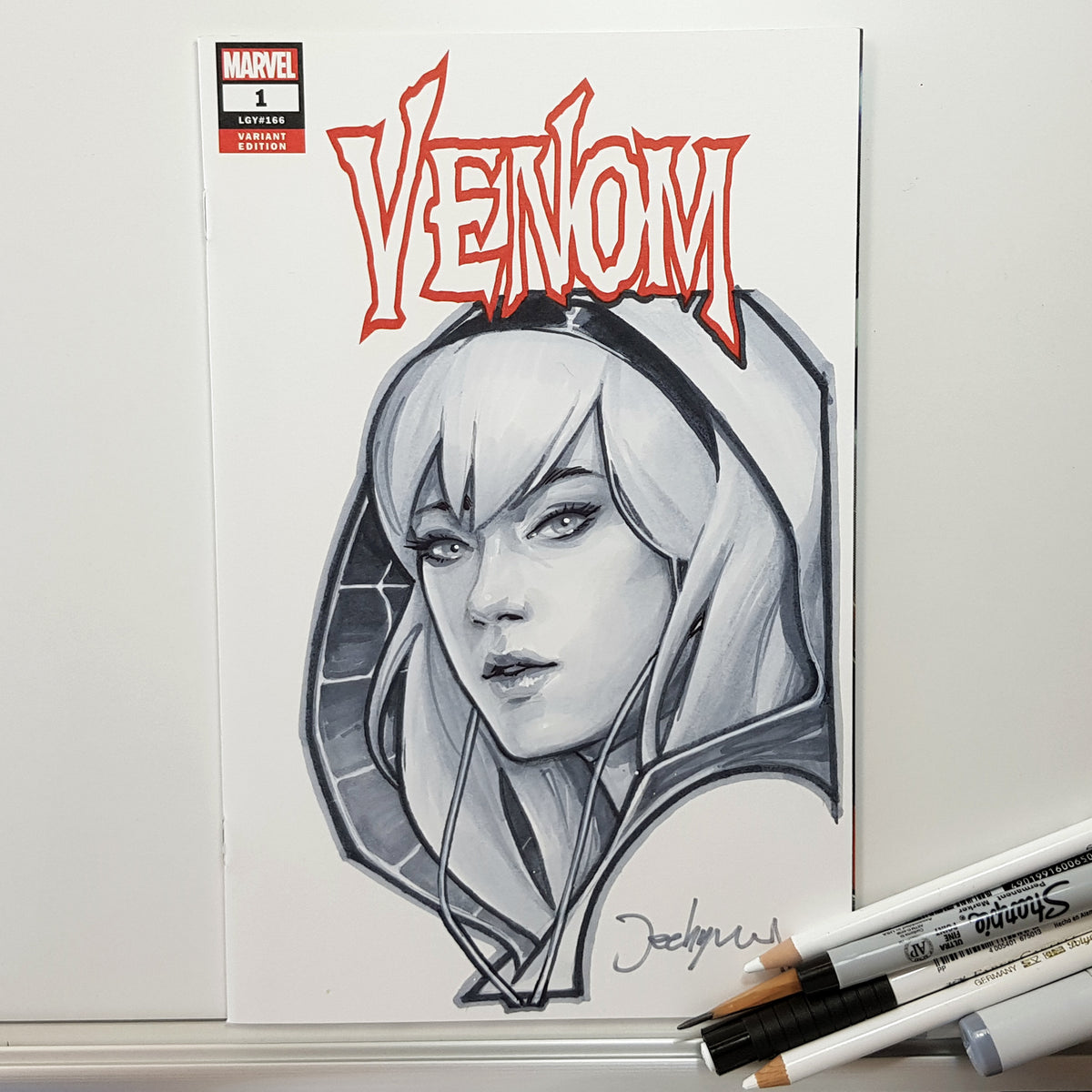 Marvel Ghost Spider Sketch Art Blank By Jeehyung Lee Exclusive ...