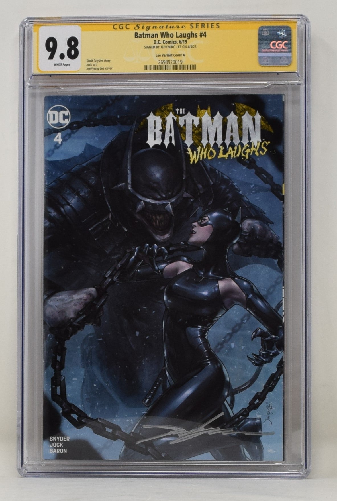 BATMAN WHO LAUGHS #4 DC JEEHYUNG LEE Variant Dark Nights Metal CGC