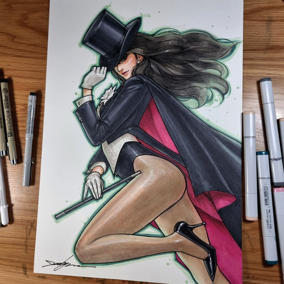 Zatanna #3 (Of 6) CVR C Cover Original Sketch Art