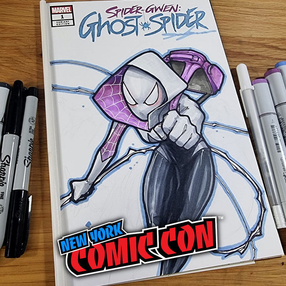 NYCC 2025 BLANK COVER COMMISSION SKETCH ART OPEN