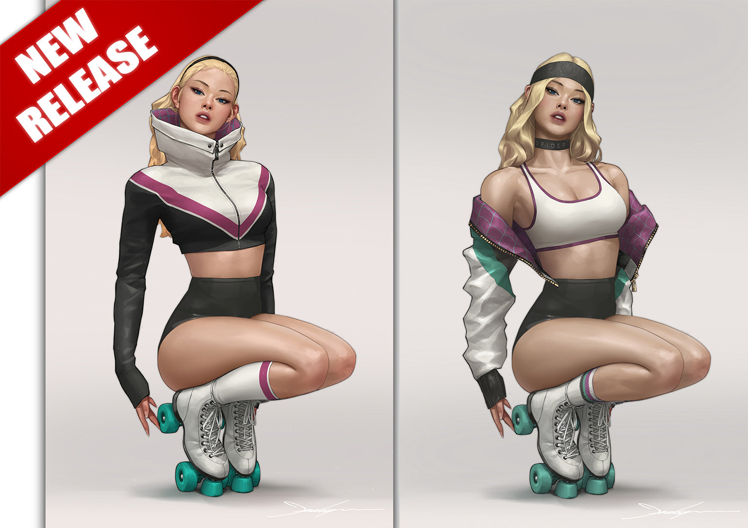 Amazing Spider-Man #40 Jeehyung Lee Spider-Gwen Rollerskate Variant (1 –  Jeehyung.com