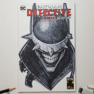 DC Batman Who Laughs Sketch Art Blank by Jeehyung Lee Exclusive