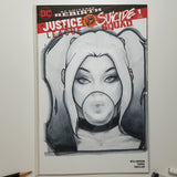 DC Harley Quinn Sketch Art Blank by Jeehyung Lee Exclusive