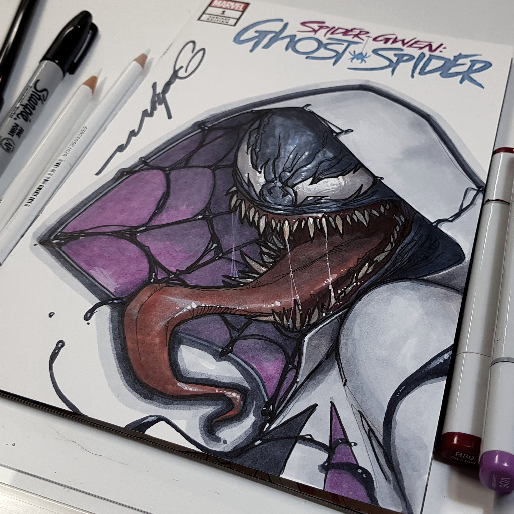 Sketch Art Blank Cover Color Signed by Jeehyung Lee