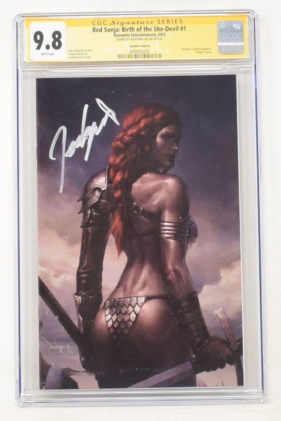 Red Sonja Birth Of She Devil #1 Jeehyung Lee Clean Virgin Variant Cover (06/12/2019) CGC SS 9.8