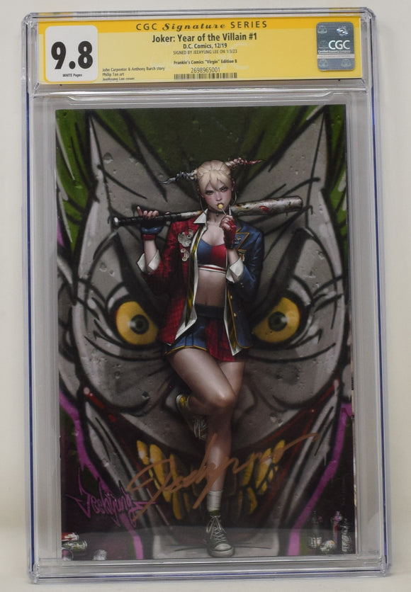 JOKER YEAR OF THE VILLAIN #1 Jeehyung Lee Harley Quinn Virgin Variant CGC SS 9.8