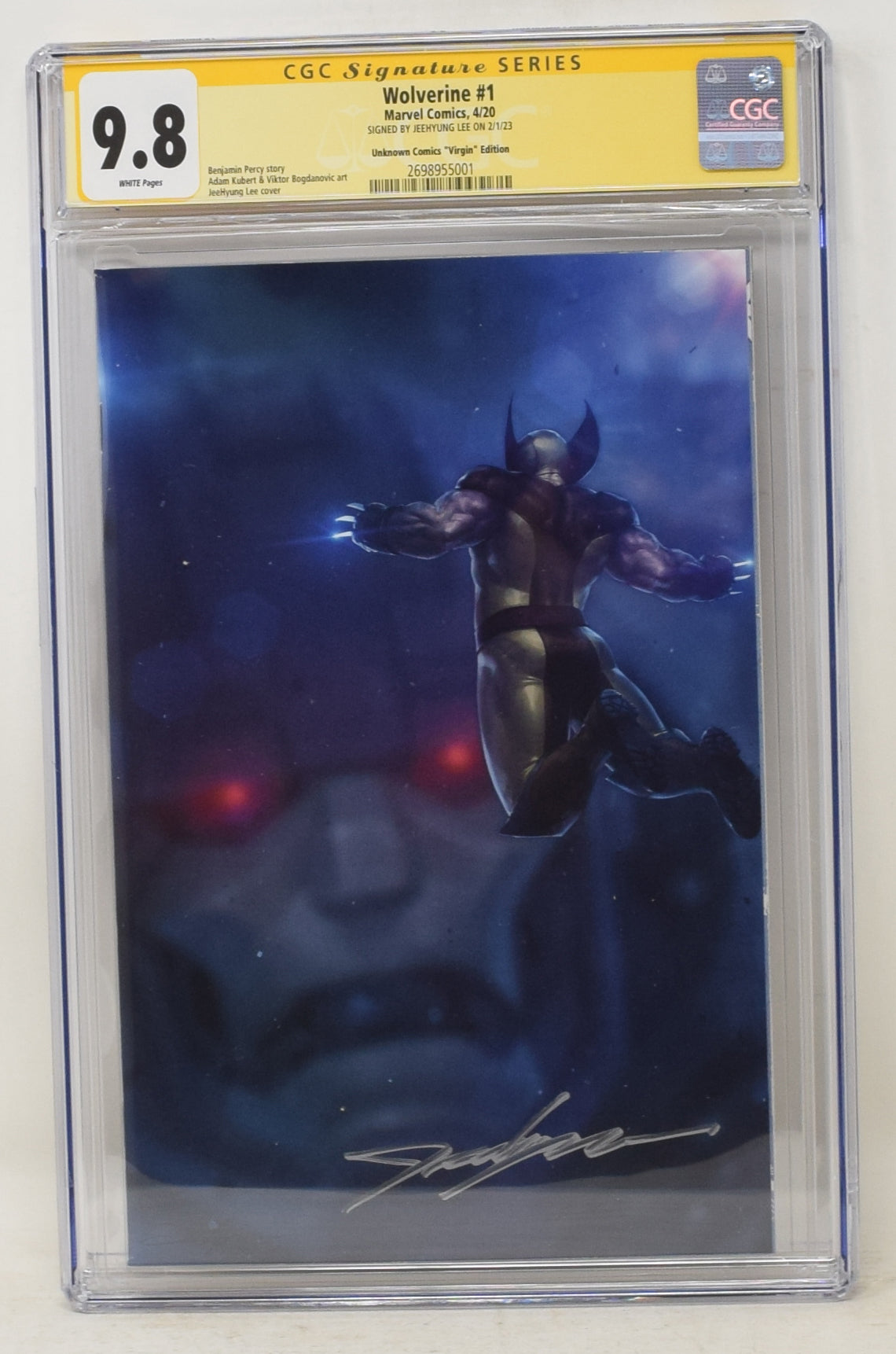 WOLVERINE #1 E JEEHYUNG LEE Signed Marvel Variant DX (02/19/2020