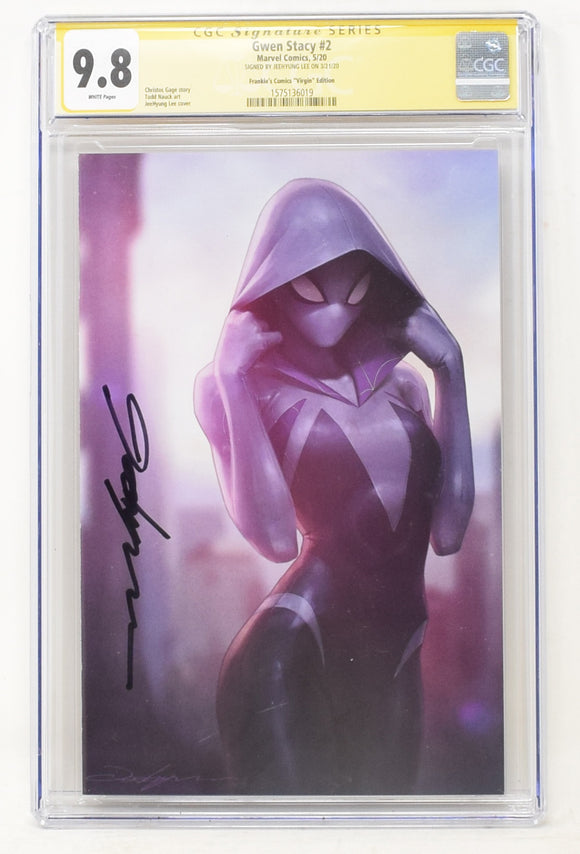 Marvel Gwen Stacy #2 (of 5) Virgin Cover Variant CGC SS 9.8 by Jeehyung Lee