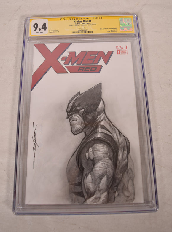 Marvel X-Men Red #1 Wolverine Pencil Sketch Art Blank CGC SS 9.4 Jeehyung Lee