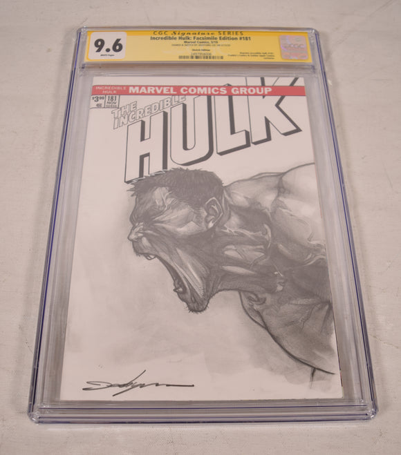 Marvel The Incredible Hulk Pencil Sketch Art CGC SS 9.6 Jeehyung Lee