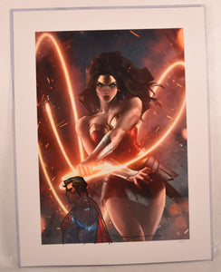 Sideshow DC Wonder Woman Art Print AP & Numbered 18 x 24 Remarked by Jeehyung Lee