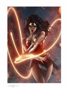 Sideshow Wonder Woman Death Metal Art Print AP & Numbered 18 x 24 Signed by Jeehyung Lee