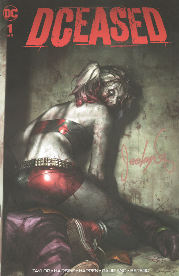 DCeased #1 Harley Quinn Zombie Trade Signed by Jeehyung Lee DC Variant