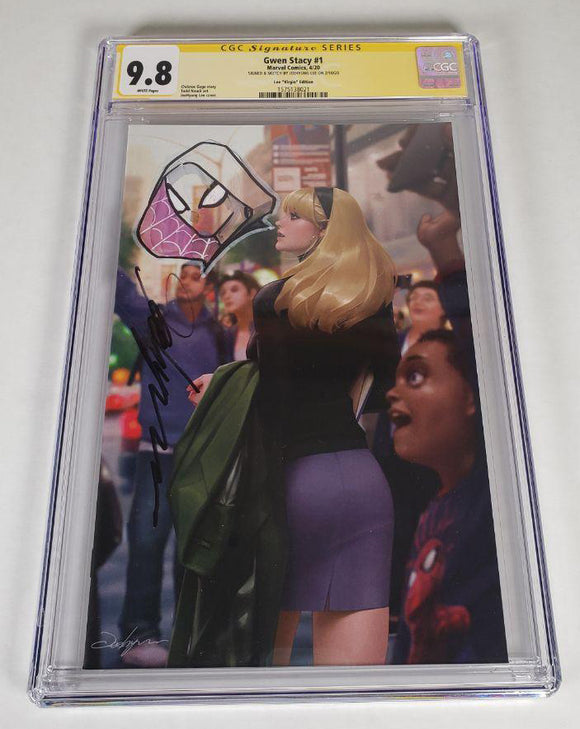 Gwen Stacy #1 Virgin 1:200 Marvel Variant CGC SS Remark 9.8 by Jeehyung Lee