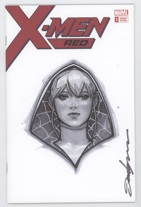 X-Men Red Marvel Blank Sketch Art Spider Gwen Head by Jeehyung Lee
