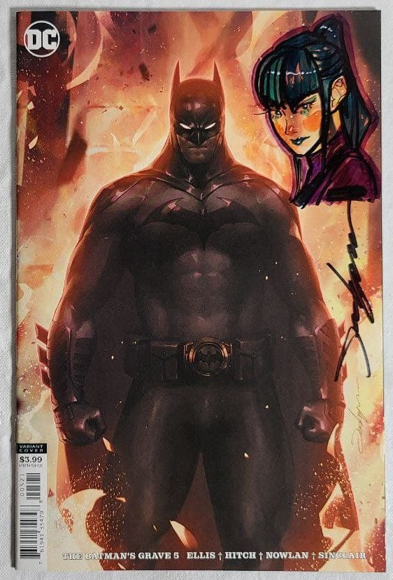 DC Batman Grave #5 Cover Signed Remarked Punchline by Jeehyung Lee Variant