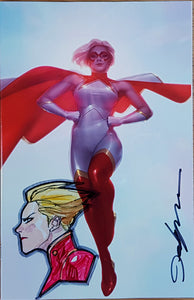 Star #1 Jeehyung Lee Virgin Variant Signed Remark Captain Marvel CGC